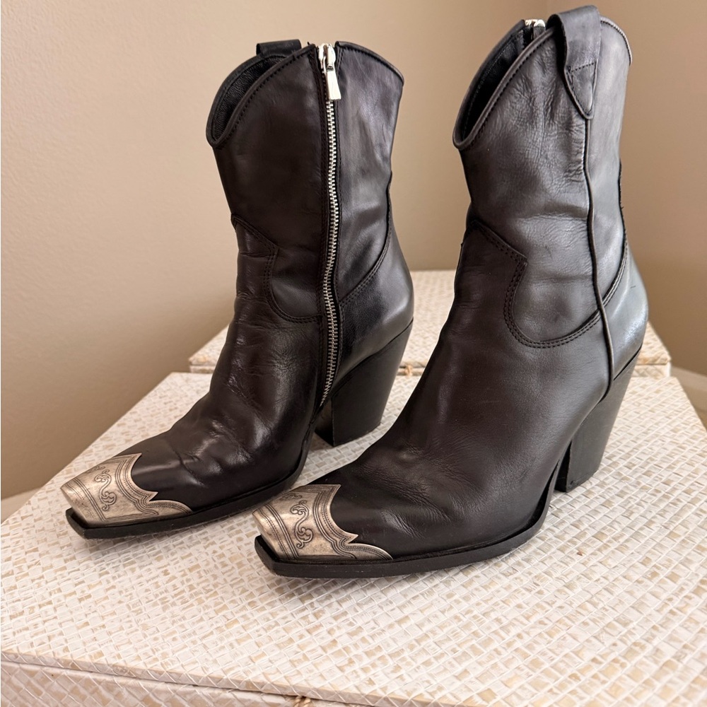 Free People Landry Square Toe Western Boots, Women’s Size 38. - Picture 2 of 5
